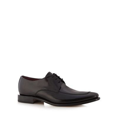 Loake Black stitched lace up shoes